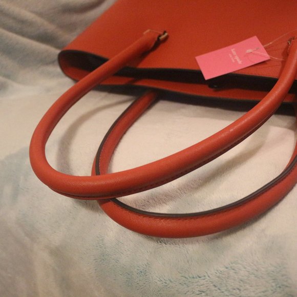 Kate Spade Orange Shopper Tote Bag - Picture 7 of 8